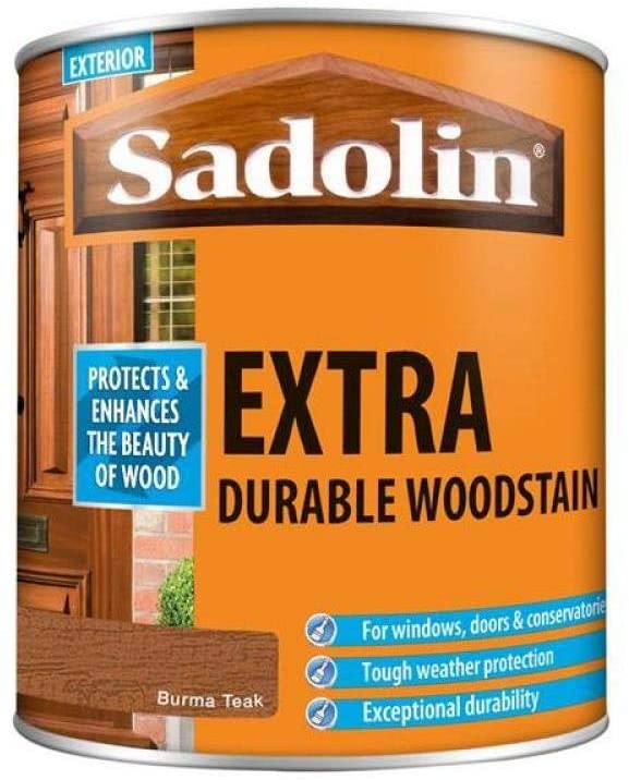 Sadolin Extra Durable Wood Stain Burma Teak 1 Litre
