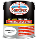 Sandtex 10 Year Exterior Gloss Pure Brilliant White 2.5 Litres