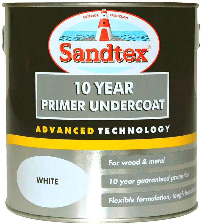 Sandtex 10 Year Primer Undercoat White 2.5 Litres