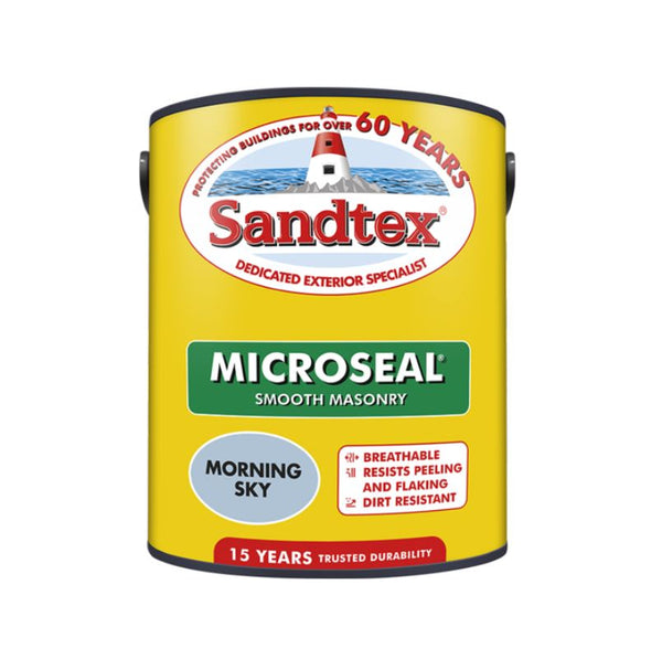 Sandtex Morning Sky Smooth Microseal Masonry Paint 5 Litres