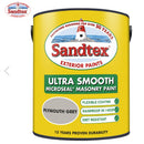 Sandtex Ultra Smooth Plymouth Grey Masonry Paint 5 Litres