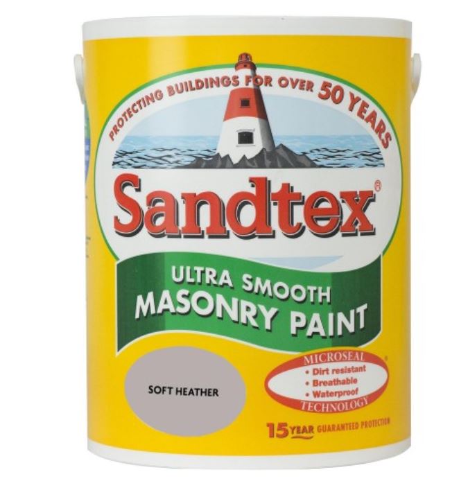 Sandtex Ultra Smooth Soft Heather Masonry Paint 5 Litres