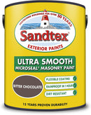 Sandtex Ultra Smooth Masonry Bitter Chocolate Paint 5 Litres