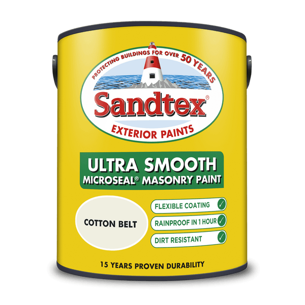 Sandtex Ultra Smooth Cotton Belt Masonry Paint 5 Litres