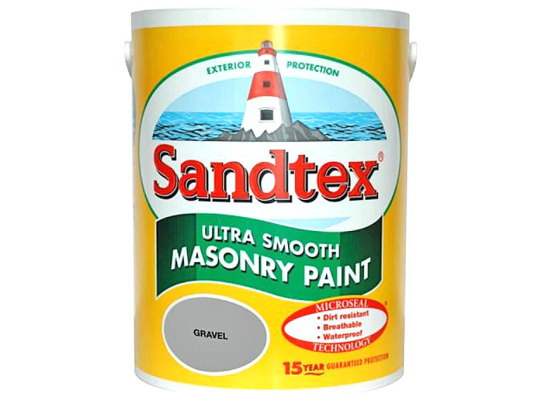 Sandtex Ultra Smooth Gravel Masonry Paint 5 Litres