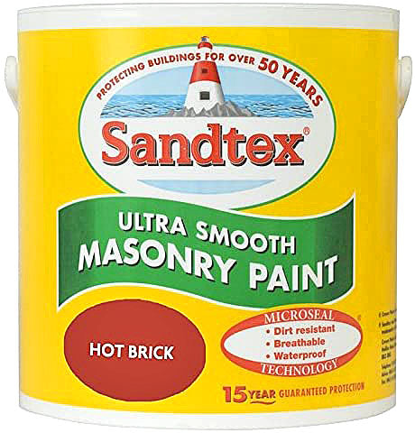Sandtex Ultra Smooth Gravel Hot Brick Paint 2.5 Litres