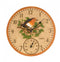 Outside In Robin Wall Clock & Thermometer 12 inches 5064002