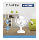 Status 6 inch White Desktop Fan S6DESKFAN