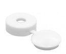 White Hinged Screw Covers Pack of 50