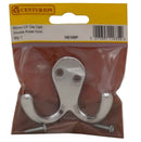 Centurion 50mm Chrome Plated Die Cast Double Robe Hook
