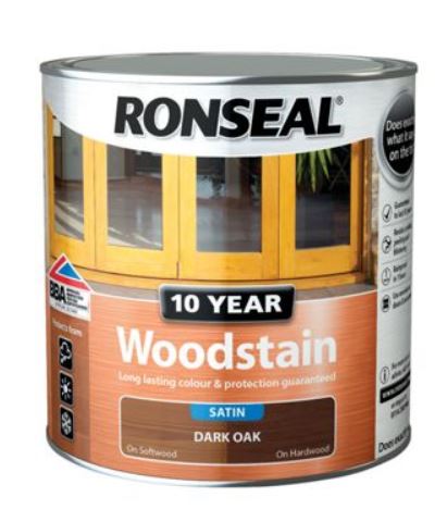 Ronseal 10 Year Woodstain Dark Oak 250ml