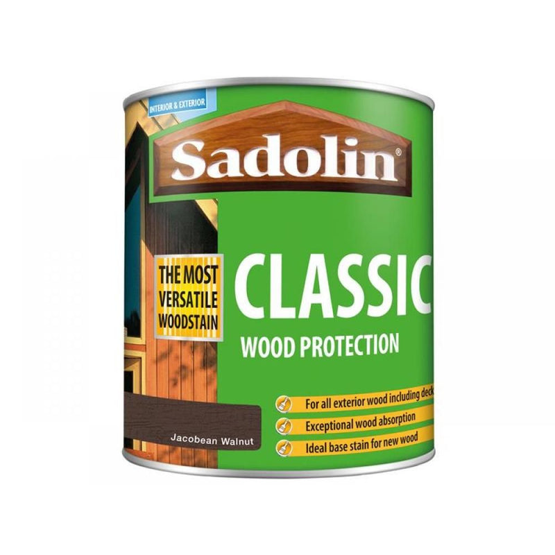 Sadolin Classic Wood Protection Jacobean Walnut 1 Litre