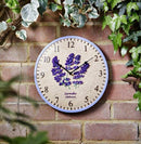 Outside In Designs Lavender Wall Clock 12"