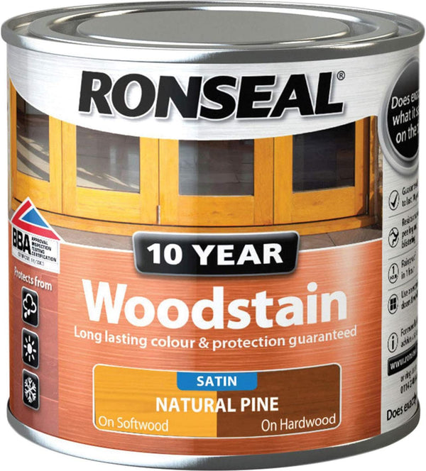 Ronseal 10 Year Woodstain Natural Pine 250ml