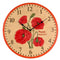 Outside In Designs Poppy Wall Clock 12"