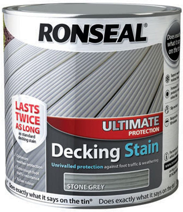 Ronseal Ultimate Decking Stain Stone Grey 2.5 Litres