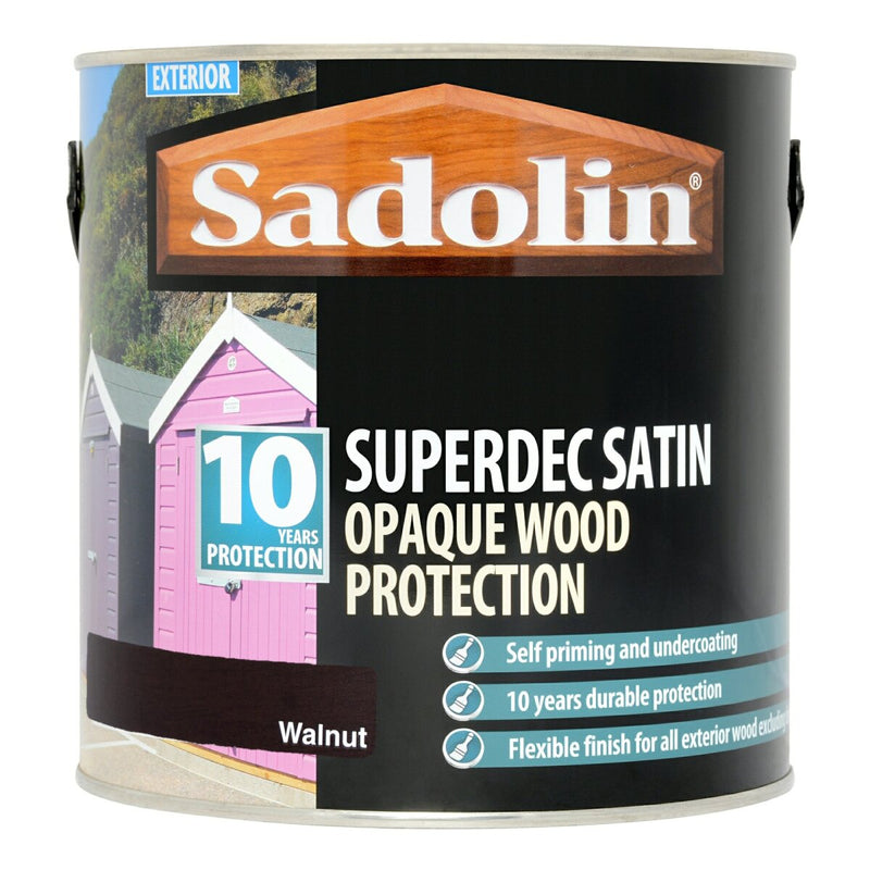 Sadolin Superdec Walnut Satin 2.5 Litre